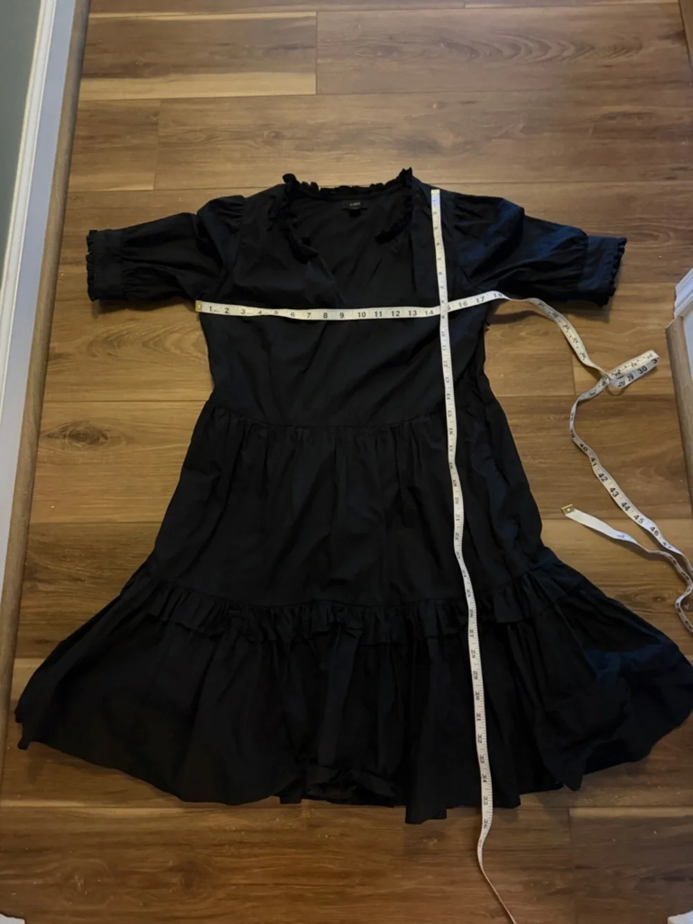 J. Crew Dresses Tiered Popover black XS